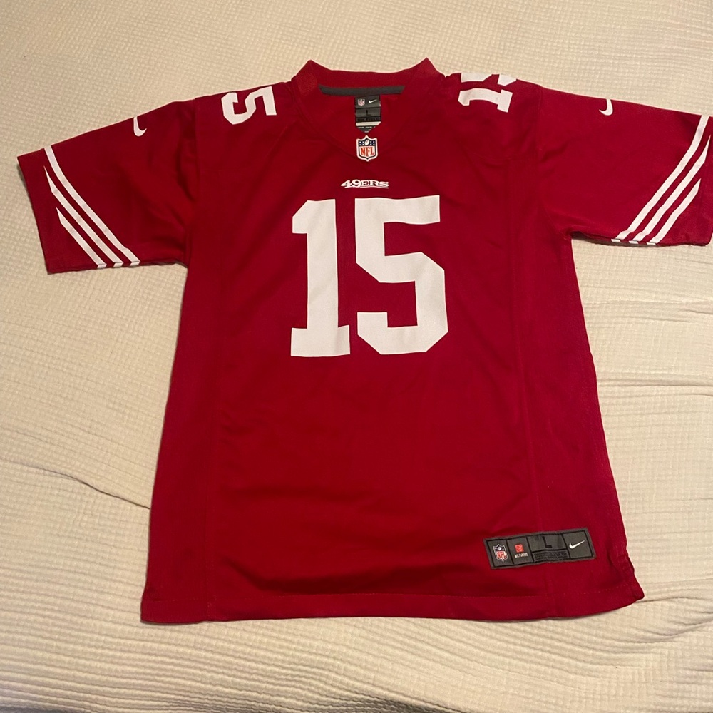 Nike Red Football Jersey with White Accents